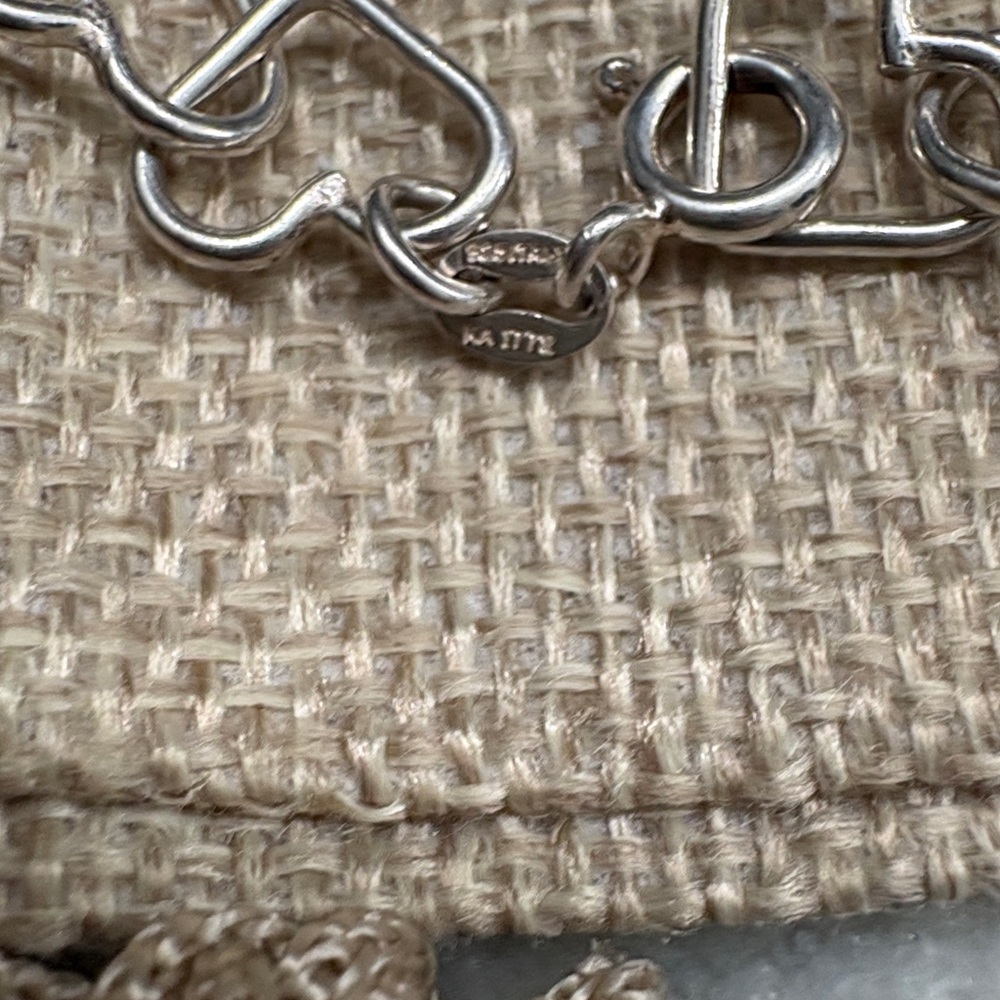 Chic Silver Heart Chain Bracelet - Picture 2 of 3